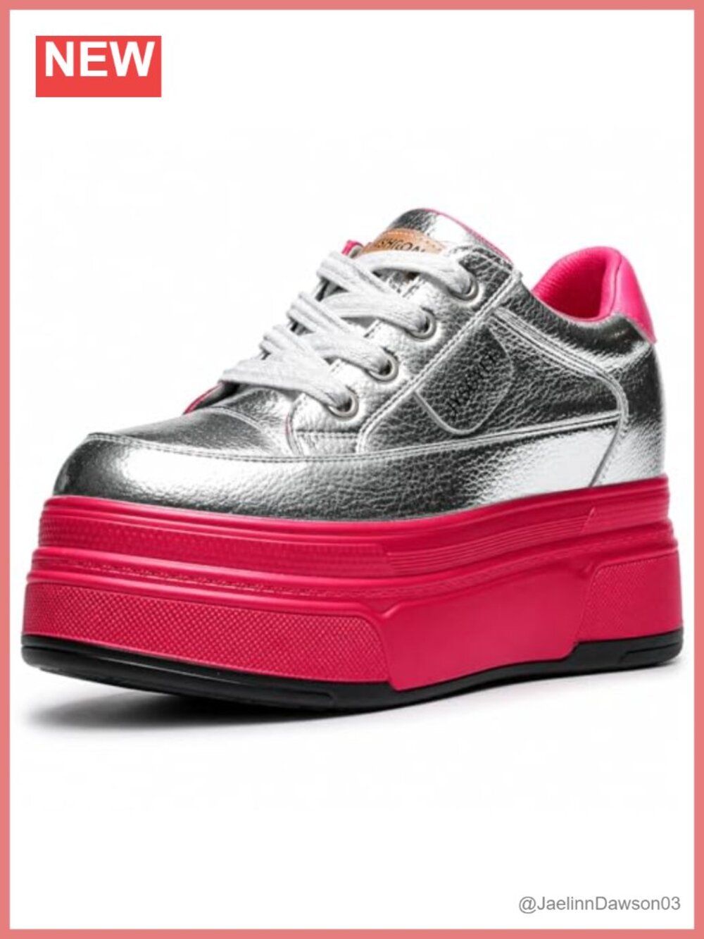 Women's Chunky Platform Lace Up Retro Sneakers - 3 Inch